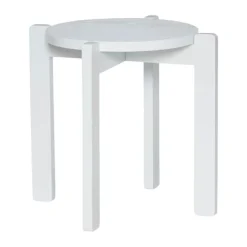 Hübsch Always Skammel H 42 x B 45 x L 45 cm - MDF/egetræ - Lysegrå