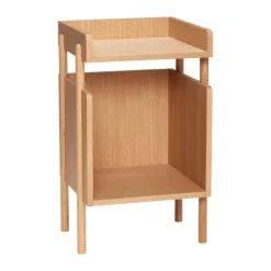 Hübsch Archive Sengebord H 60 x B 35 x L 38 cm - MDF/egetræ - Natur