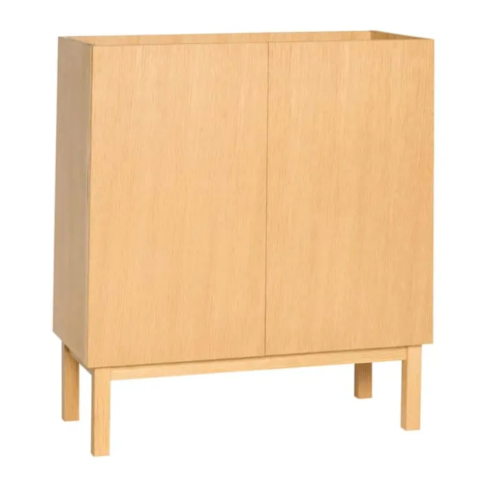 Hübsch Ark Skab H 90 x B 40 x L 80 cm - MDF/egetræ - Natur