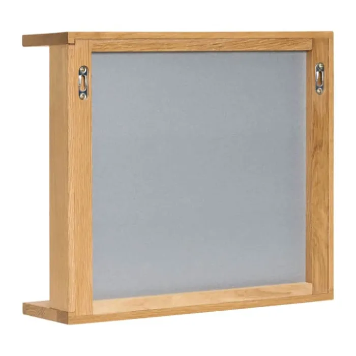 Hübsch Base Spejl H 50 x B 12 x L 35 cm - Egetræ/spejlglas - Natur