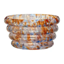 Hübsch Blaze Skål Ø 31 cm - Glas - Multifarvet