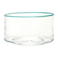 Hübsch Clea Skål Ø 30 cm - Glas - Klar/grøn