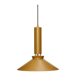 Hübsch Coney Pendel Ø 40 x H 42 cm - Aluminium/jern - Ravfarvet