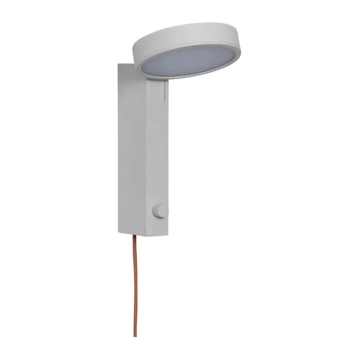 Hübsch Crea Væglampe H 20 cm - Jern/polycarbonat - Sand