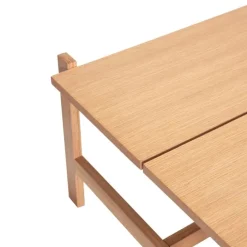 Hübsch Dash Sofabord H 46 x B 80 x L 80 cm - MDF/egetræ - Natur