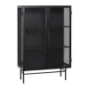 Hübsch Edge Skab H 150 x B 45 x L 100 cm - Jern - Sort