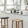 Hübsch Folk Barstol H 72 x B 25 x L 35 cm - MDF/egetræ - Natur