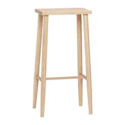 Hübsch Folk Barstol H 72 x B 25 x L 35 cm - MDF/egetræ - Natur