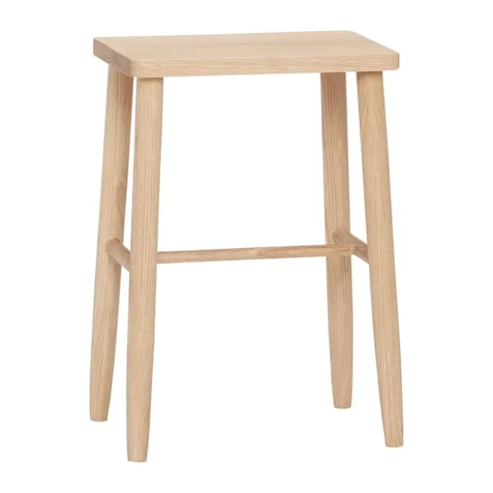 Hübsch Folk Skammel H 52 x B 25 x L 35 cm - MDF/egetræ - Natur