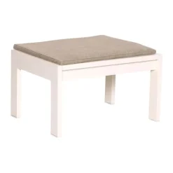 Hübsch Haus Skammel H 42 x B 52 x L 65 cm - Aluminium/olefin - Beige