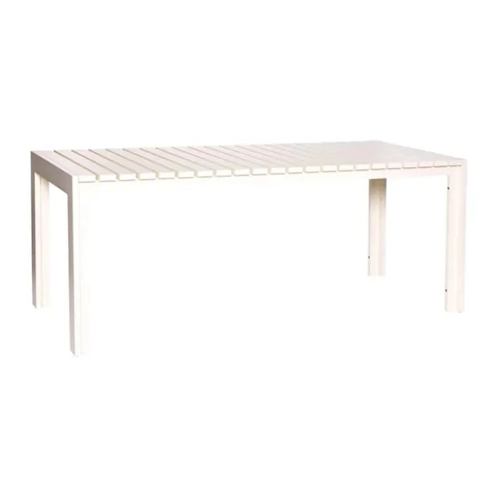 Hübsch Haus Spisebord H 76 x B 80 x L 191 cm - Aluminium - Beige