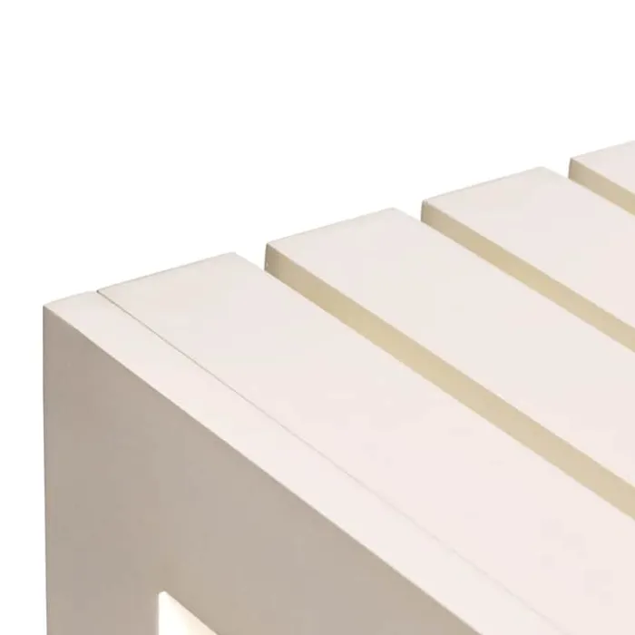 Hübsch Haus Spisebord H 76 x B 80 x L 191 cm - Aluminium - Beige
