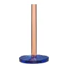 Hübsch Kiosk Køkkenrulleholder H 28 cm - Krystalglas - Blå/lyserød