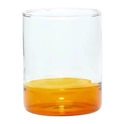 Hübsch Kiosk Vandglas - 6 stk. 38 cl - Glas - Ravfarve