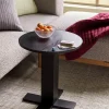 Hübsch Koohi Sidebord Ø 45 x H 50 cm - Egetræsfiner/MDF - Sort