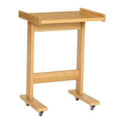Hübsch Less Sidebord H 65 x B 35 x L 48 cm - MDF/egetræ - Natur