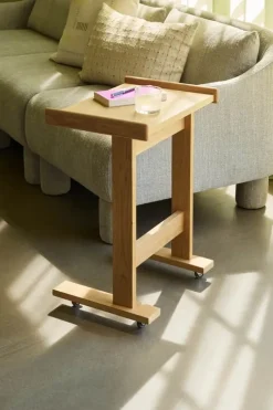 Hübsch Less Sidebord H 65 x B 35 x L 48 cm - MDF/egetræ - Natur