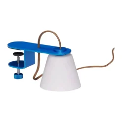 Hübsch Lure Væglampe H 11 cm - Glas/jern - Blå
