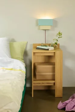 Hübsch Merge Sengebord H 70 x B 37 x L 42 cm - Egetræsfiner/MDF - Natur