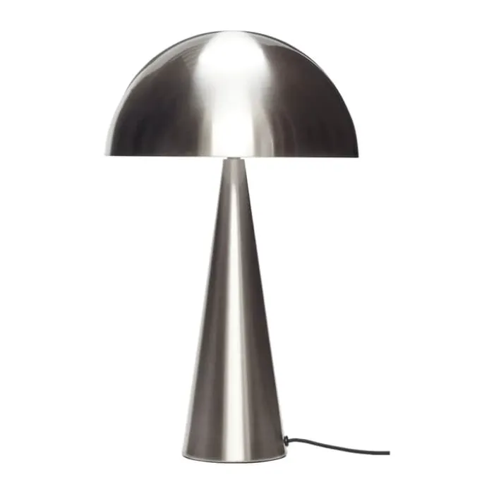 Hübsch Mush Bordlampe Ø 30 x H 50 cm - Jern - Børstet stål