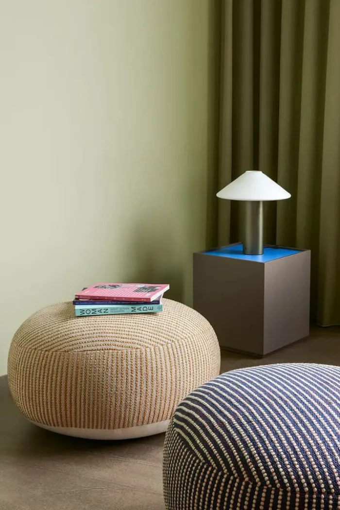 Hübsch Orbit Bordlampe Ø 35 x H 40 cm - Glas/jern - Mørkegrøn
