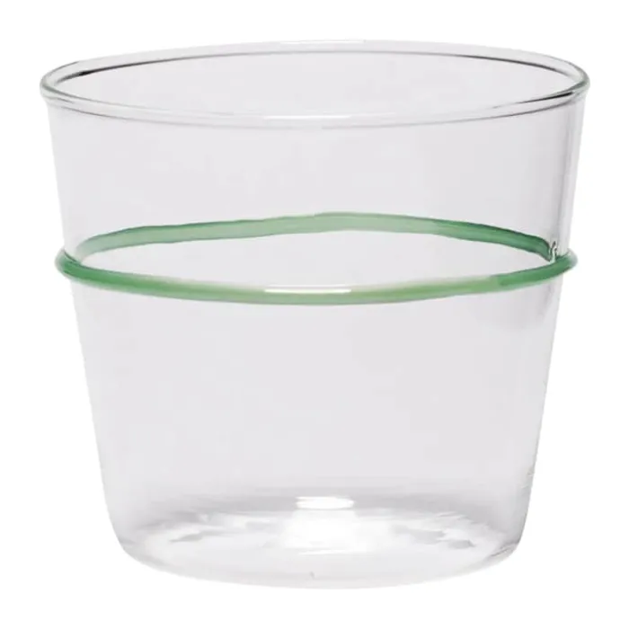 Hübsch Orbit Vandglas - 6 stk. 20 cl - Glas - Grøn