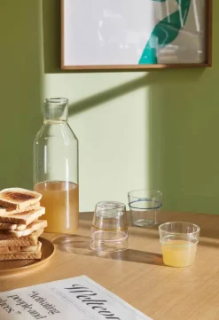Hübsch Orbit Vandglas - 6 stk. 20 cl - Glas - Gul
