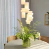 Hübsch Pilule Pendel Ø 15 x H 25 cm - Glas/jern - Mat hvid