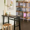 Hübsch Poke Skrivebord H 75 x B 45 x L 100 cm - MDF/egetræ - Sort