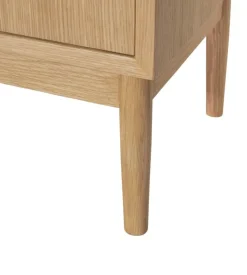 Hübsch Prime Reol H 170 x B 35 x L 100 cm - MDF/egetræ - Natur