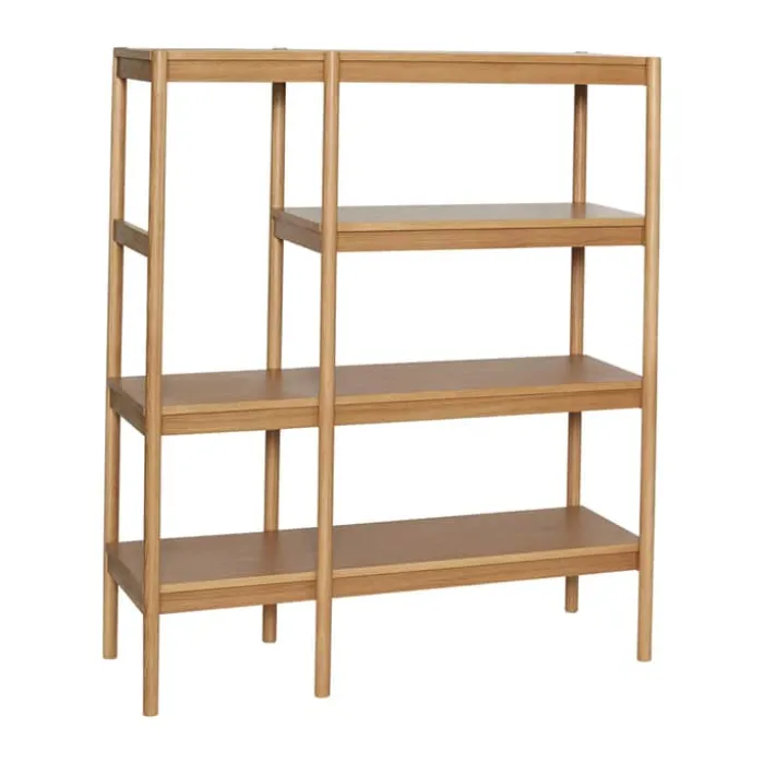 Hübsch Seize Reol H 140 x B 42 x L 120 cm - MDF/egetræ - Natur
