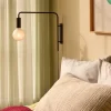 Hübsch Serendipity Væglampe H 42 cm - Jern - Sort