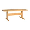 Hübsch Skak Spisebord H 74 x B 95 x L 195 cm - MDF/egetræ - Natur