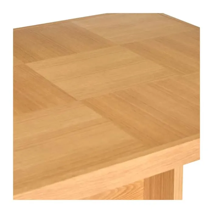 Hübsch Skak Spisebord H 74 x B 95 x L 195 cm - MDF/egetræ - Natur