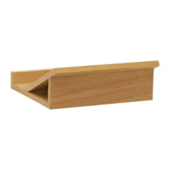 Hübsch Socle Bogstøtte H 10 x B 23 x L 25 cm - Egetræ/MDF - Natur