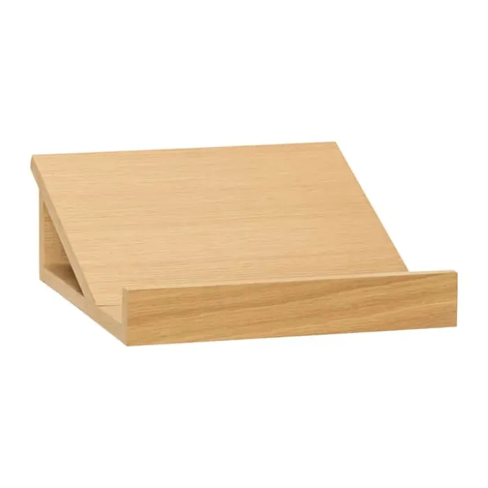 Hübsch Socle Bogstøtte H 10 x B 23 x L 25 cm - Egetræ/MDF - Natur