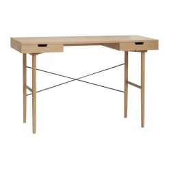 Hübsch Studio Skrivebord H 77 x B 55 x L 120 cm - MDF/egetræ - Natur