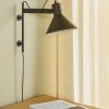 Hübsch Studio Væglampe H 33 cm - Jern - Brun