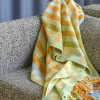 Hübsch Tarta Plaid B 140 x L 200 cm - Bomuld - Gul