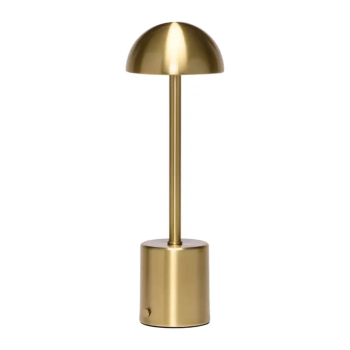 Hübsch Taten Bordlampe Ø 10 x H 30 cm - Jern/polycarbonat - Messing