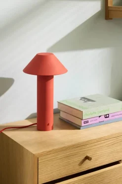 Hübsch Tower Bordlampe Ø 19 x H 32 cm - Jern/polycarbonat - Rød