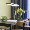 Hübsch Tube Pendel H 4 cm - Aluminium/silikone - Mørkegrøn/metalisk