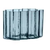 Hübsch Umber Vase H 20 x B 16 x L 30 cm - Glas - Blå