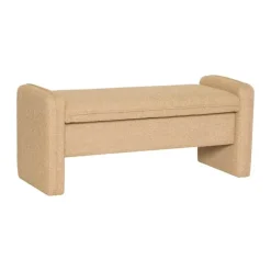Hübsch Well Bænk H 42 x B 38 x L 100 cm - Polyester - Sand