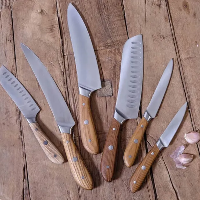 Heirol Albera Filetkniv L 20 cm - Stål/asketræ