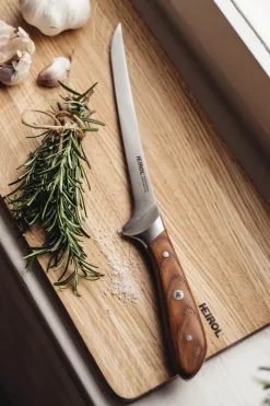Heirol Albera Filetkniv L 20 cm - Stål/asketræ