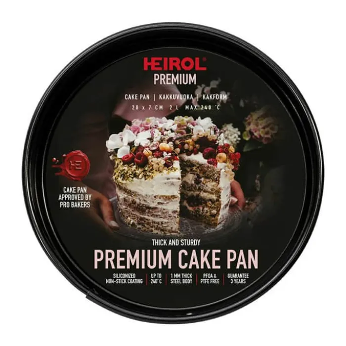 Heirol Pro Springform Ø 20 cm - Aluminium - Sort