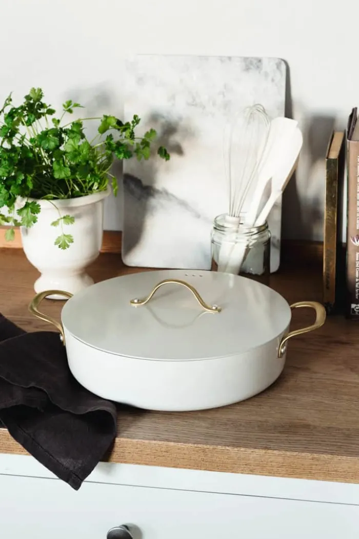 Heirol Royal Pearl Sauterpande Ø 28 cm - Genbrugsaluminium/rustfrit stål