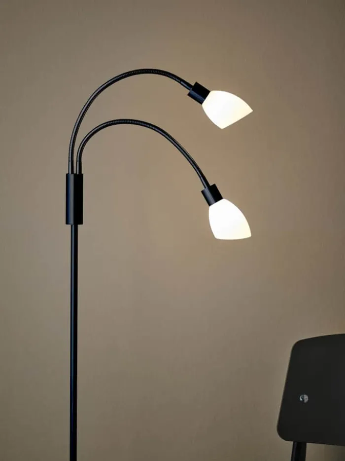 Herstal Cut Double Gulvlampe H 140 cm - G9 - Sort