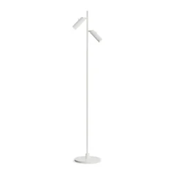 Herstal Pipeline Gulvlampe m. 2 spot H 132,6 cm - Metal - Hvid